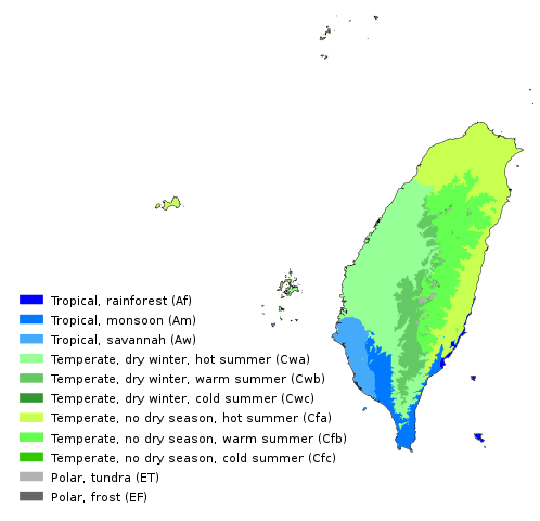 Taiwan's Climate Diagram